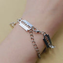 1pcs Fashion Handcuffs Razor Blade Safety pin Connector Charms Bracelets For Women Men Punk Goth Gothic Rock Jewelry Gift