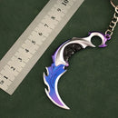 Valorant Weapon Keychain Reaver Karambit Vandal Prime Champions Skins Samurai Sword Pocketknife Weapon Model Gifts Toys for Boys