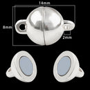 2 Sets Locking Strong Magnetic Clasps Magnet End Clasp Connectors For Jewelry Making DIY Bracelet Necklace Extender Accessories