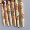 4 pcs/lot 0.5mm Happy Capybara Mechanical Pencil Cute Japanese Pencils For Writing Stationery School Office Supplies Gift