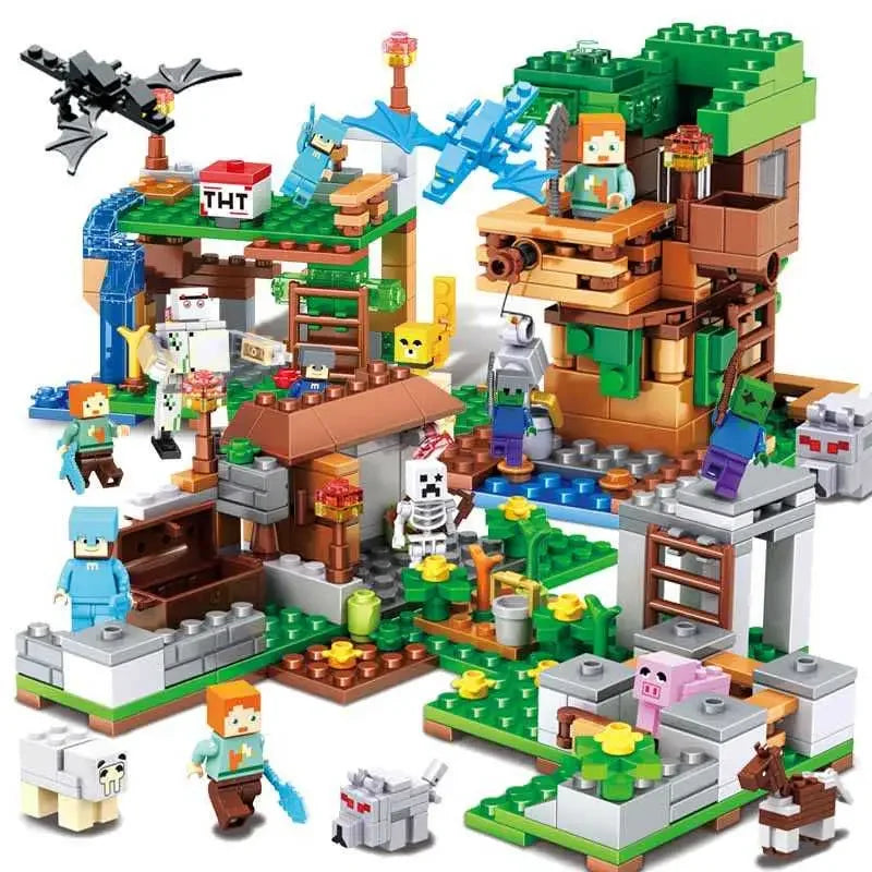 2659pcs Compatible 21137 myworld mountain cave building block  Bricks Gift Toys for Children Kids