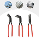 3-Piece Hand Seamers Sheet Metal Tools Sheet Metal Bending Pliers Set Straight 45° & 90° Metal Bender Tool