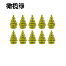 City House Accessories MOC Bricks 3471 2435 6064 Plant Tree Pine Prickly Bush 2x2x4 Green Grass Building Bricks Creative Toys