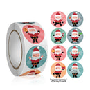 500 Pcs/Roll Merry Christmas Santa Claus Sticker Gift Decoration Sealing Stickers Children's Reward Sticker