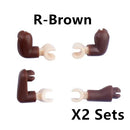 MOC Military Building Blocks Soldiers Figures Special Accessories Squatting Posture Arm Hand Kit Bricks Toys For Kid Gifts O020