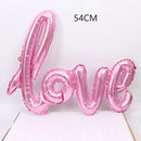 1PC I love you heart shaped foil balloon Valentine's day romantic wedding wedding room decoration decoration