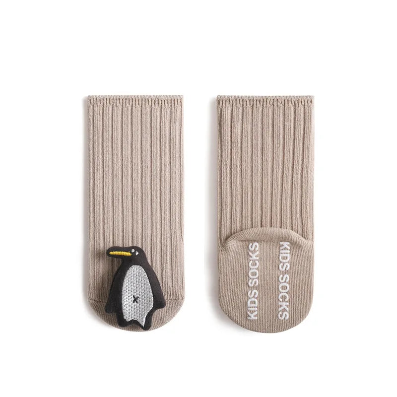 2023 New Cute Cartoon Animal Baby Socks Winter Autumn Soft Warm Cotton Non-slip Soled Newborn Toddler Boy Girl Socks