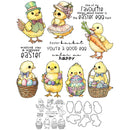 Mangocraft Happy Easter Eggs And Chicken Cutting Dies Clear Stamp DIY Scrapbooking Metal Dies Silicone Stamp For Cards Albums