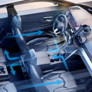 12V/24V Car Cooling Fan USB Suction Cup Windshield Desk Fan 360 Degree Adjustable Auto Cooler 3 Speeds Car Dashboard Fan