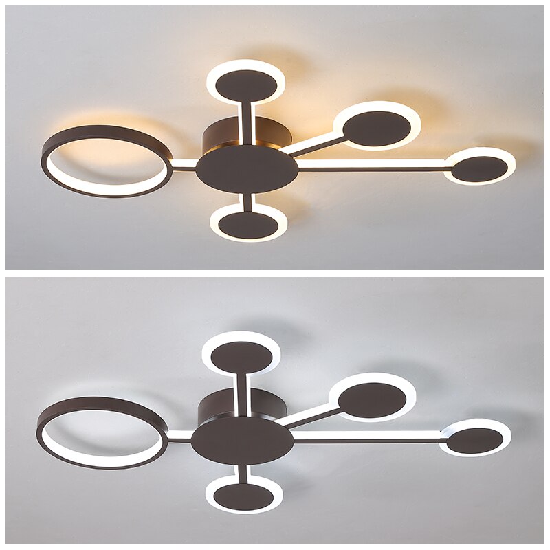 NEO Gleam New Design Modern Led Ceiling Lights For Living Room Bedroom Study Room Home Coffee Color Finished Ceiling Lamp