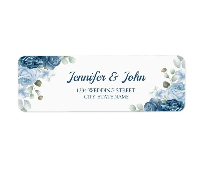 50pcs Custom Sticker Label, Personalized Return Address Labels Sticker, Wedding and Baby Shower Labels Stickers 5.7x2 cm