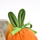 2024 Easter Velvet Gift Bag Easter Carrot Velvet Jewelry Basket Easter Rabbit Ear Candy Bags With Drawstring For Party Supplies