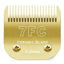 7FC/5FC/4FC/#10/#30/#40 Detachable Pet Dog Clipper Ceramic Blades Set Compatible with Andis,Oster A5,Wahl KM Series Clippers