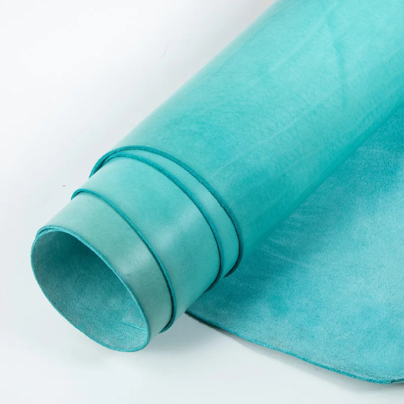 WUTA 30x60cm Top Quality New Waxed Bull Vegetable Tanned Leather Piece DIY Genuine Leather Material Full Grain Cowhide