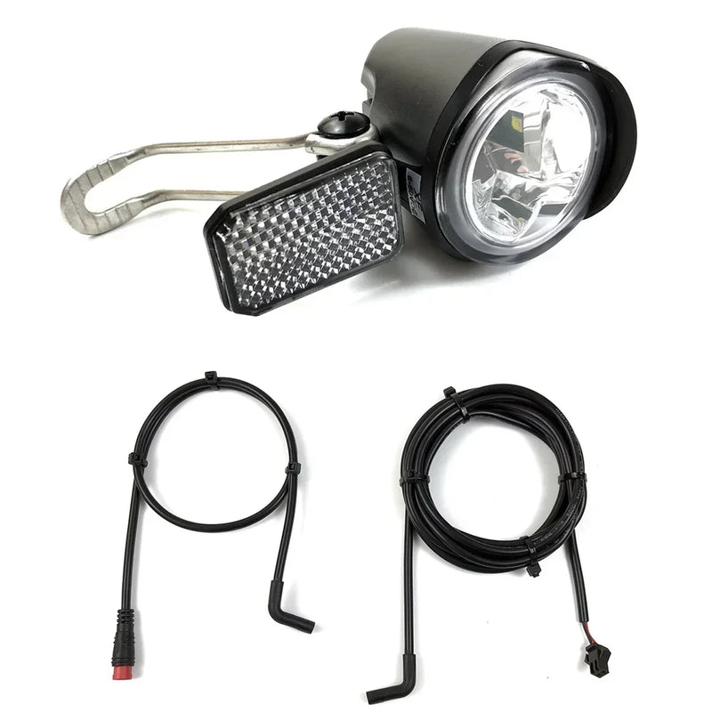 6-60V Ebike Led Light Front Light Universal Electric Bicycle Headlight E-Bike Front Light Spotlight Cycling Parts Accessories