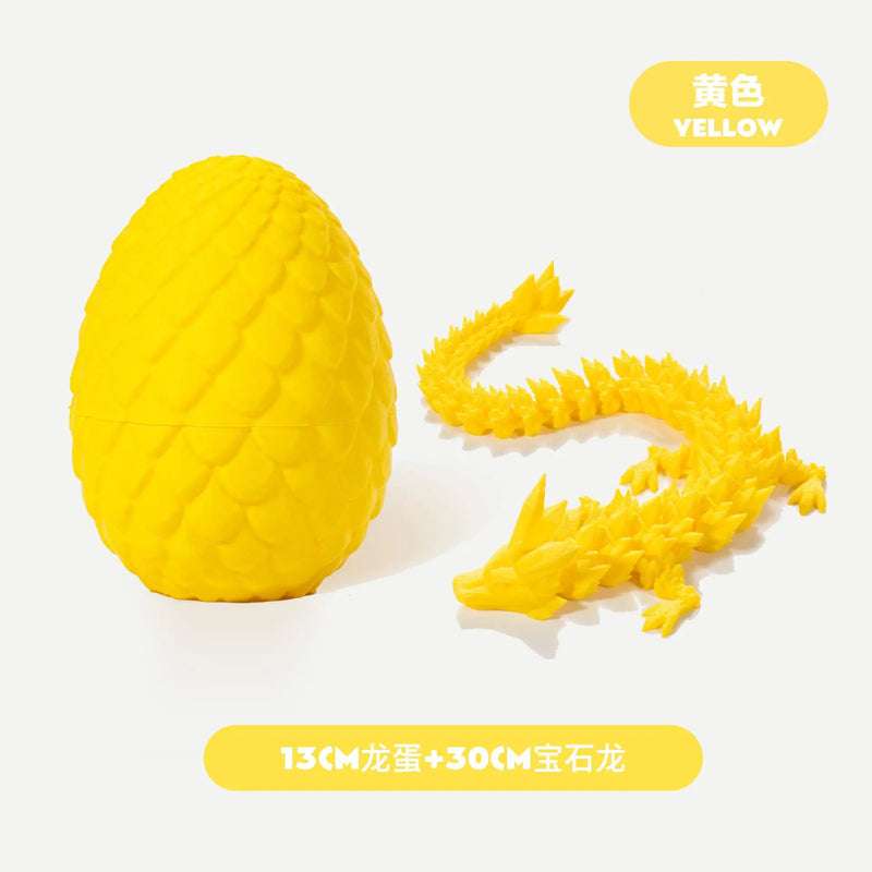 3D Printing Dragon Eggs 12 Inch Dragon Toy Easter Eggs Hinged Dragon Stress Relieving Toy Interior Decoration Office Decorations