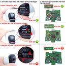 eXtremeRate D-pad R1 L1 R2 L2 Triggers Share Options Face Buttons, Full Set Buttons Compatible with ps5 Controller BDM-010 & 020