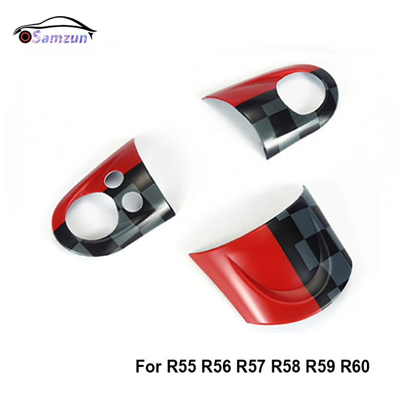 For Mini Cooper R56 R55 R60 Countryman R57 R58 Steering Wheel Center Cover Panel Button Styling Sticker Car Interior Accessories