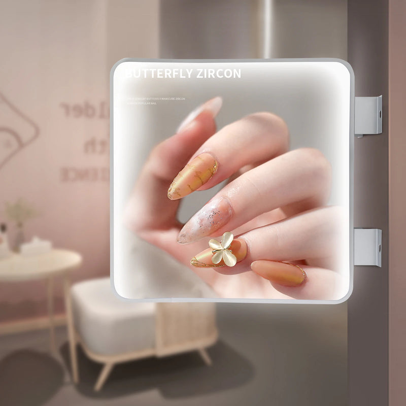 60cm Waterproof Double-sided LED Advertising Light Box Outdoor Light Advertising Board Round Square Light Advertising Box