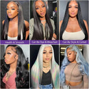 Bone Straight 13x6 HD Lace Frontal Human Hair Wig 5x5 Brazilian Glueless Ready To Wear Pre Cut Lace Closure Wigs for Black Women