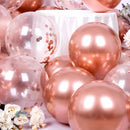 47Pcs Metallic Purple Latex Balloons Chrome Balloons Various Sizes for Girls Women Purple Birthday BabyBridal Shower Decorations