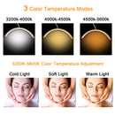 Fosoto Dimmable LED Gold Light wall mount half moon light Fill light for Beauty Salon Makeup Haircut Barbershop eyebrow tattoo