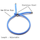 Minimalist Rope Bracelet For Women Men 100% Unfading Ajustable Stainless Steel Braclet Outdoor Camping Braslet Couple Brazalete