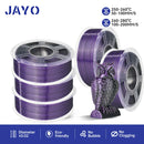JAYO  pla plus SILK Three Colors Silk Rainbow 3D Printer Filament 1.75mm 100% No Bubble FDM 3D Printer Materials for 3D Printer