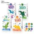 New Jurassic Dinosaur Theme Disposable Tableware Cup Plates Children's Birthday Party Dinosaur Latex Balloon Banner Decoration