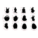 12pcs Easter Magic Scratch Paint Easter Eggs Crafts DIY for Making Holiday Gifts Egg Basket Fillers Party Decorations