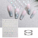 3D Bunny Nail Art Sticker Decals Decorations Easter Egg Design Cute Cartoon Rabbit Flower Nail Stickers Sliders for Manicure