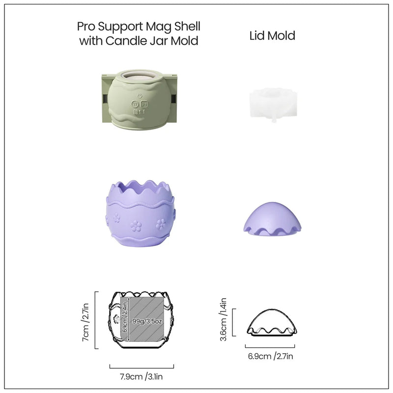 Nicole Bunny-Topped Easter Egg Candle Jar Silicone Molds for Concrete Handmade Jesmonite Easter Candle Vessel Making Mould