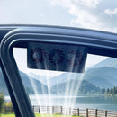Solar Powered Car Radiator Cooling Fan with 3 Air Outlets Car Window Air Vent Fan USB Powered Auto Ventilation Fan for All Cars
