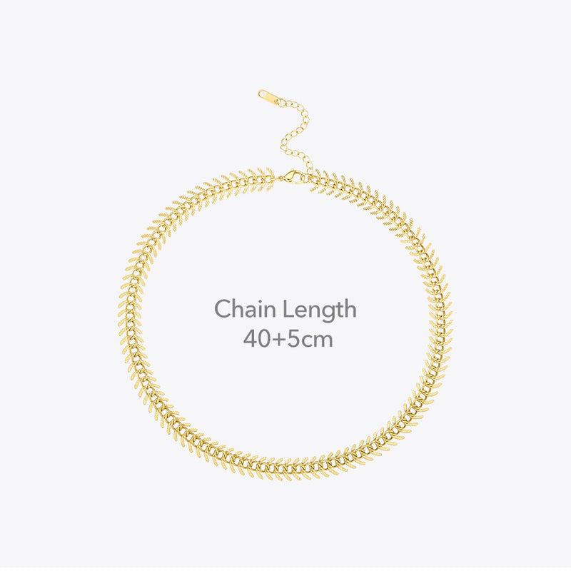 ENFASHION Punk Fancy Chain Necklace Women Stainless Steel Gold Color Centipede Choker Necklace Party Fashion Jewelry 2020 P3074
