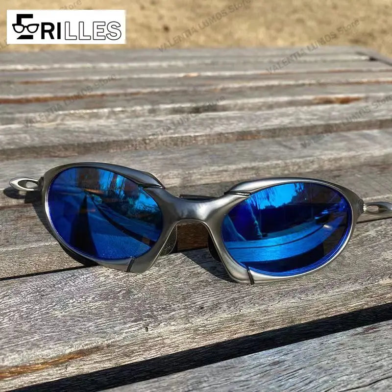 Premium Metal Frame Polarized Sunglasses, Cycling Fishing Multi-Sport Eyewear, Anti-Glare HD Vision, Outdoor Adventure Gear