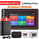 KINGBOLEN S6 OBD Automotive Scanner Bluetooth All System Car Diagnostic Tools 28 Resets IMMO/BMS/TPMS/ABS Bleeding Lifetime Free