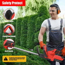 21V Cordless Hedge Trimmer 22 Inch Electric Hedge Trimmer with 3.0Ah Battery & Charger with Dual Action Blade 3/5" Cut Capacity