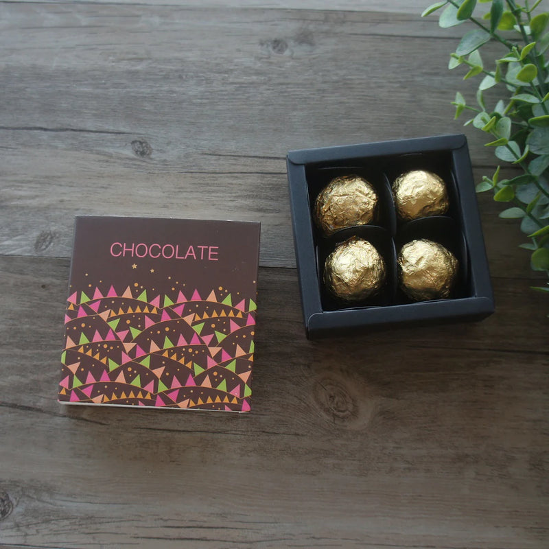 9*9*3.5CM Coloured Flags Heart 10 Set Chocolate Paper Box Valentine's Day Christmas Birthday Party Gifts Packing Boxes