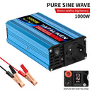 1000W-10000W Inverter 12V/24V 220V Pure Sine Wave Converter Solar Inverters With LED EU Socket
