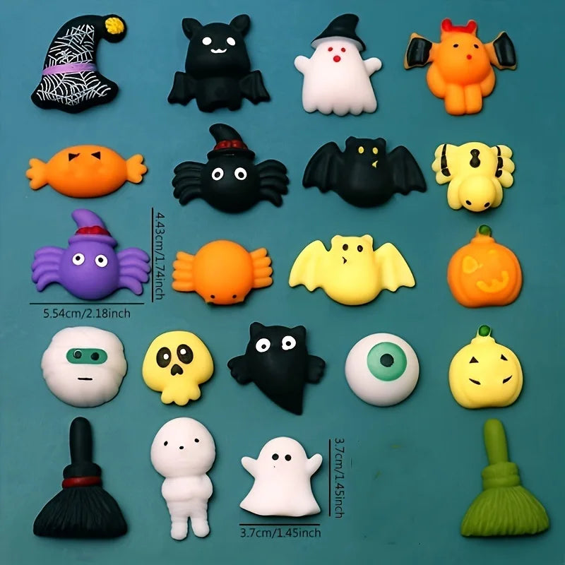 30pcs Kawaii Squishies Mochi Toys For Kids Squeeze Halloween Christmas Easter Birthday Gifts Party Favors Prizes