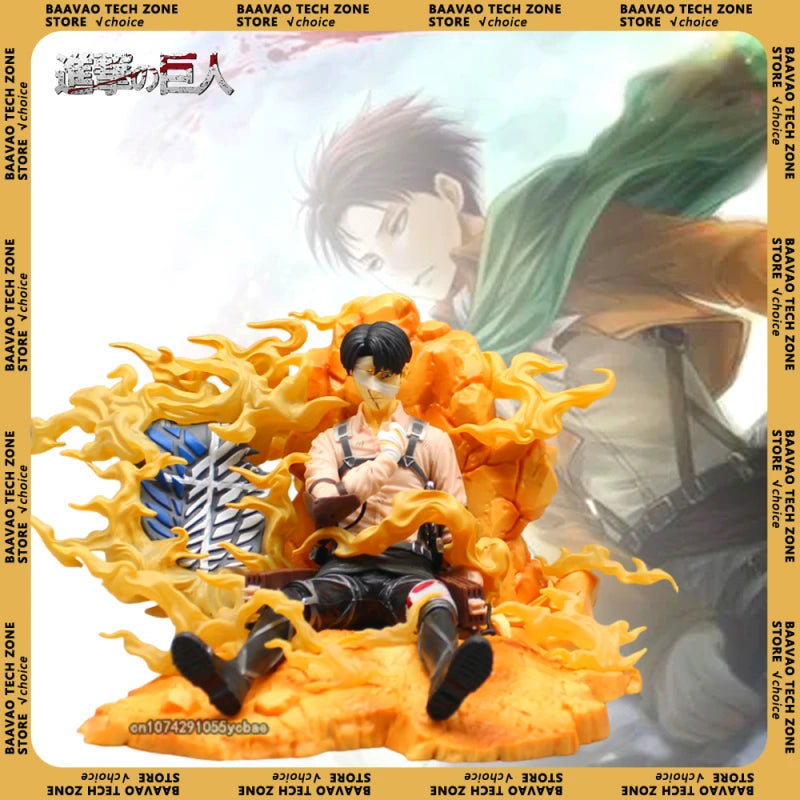 Attack On Titan Anime Figures 07 Curtain Call Figurine Levi Ackerman Action Figures Pvc Statue Model Doll Toys Christmas Gifts