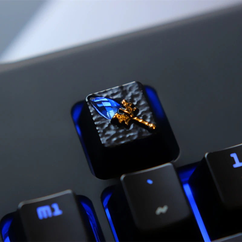 1pc Zinc Aluminium Alloy Key Cap Mechanical Keyboard keycap for LOL DOTA 2 OW R4 Height Stereoscopic relief