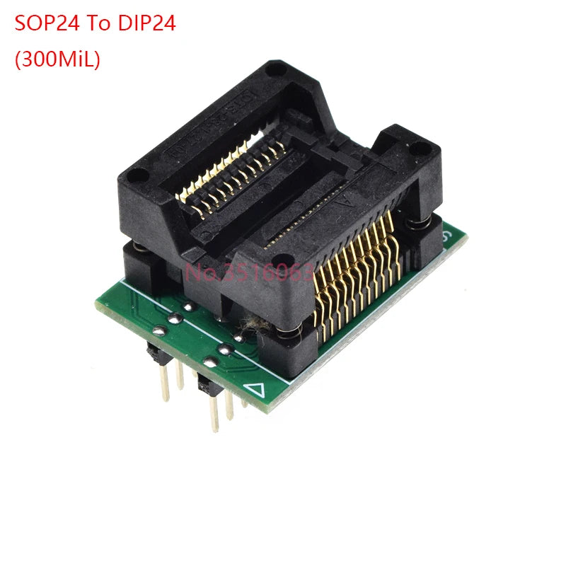 Sop8/Sop14/Sop16/Sop20/Sop28/44/Tssop8/Tssop16/Tssop20/Tssop28/TQFP32/LQFP44 To Dip Programmer Adapter Socket 150/208/173/300mil