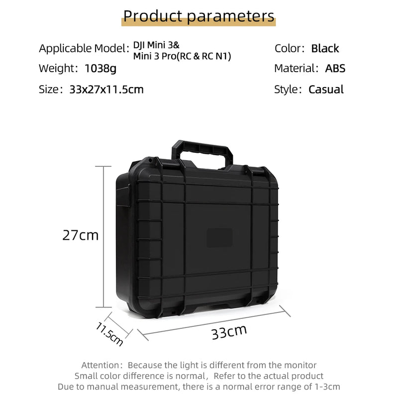 For DJI Mini 3 storage box portable suitcase hard shell  For DJI Mini 3 Pro explosion-proof portable box