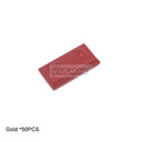 Marumine 50PCS Tile Special 1x2 Ingot Bar Gold Money Pirate MOC Brick Part 99563 Assembles Particles Building Blocks Accessories