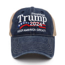 Stylish Donald Trump 2024 Cap USA Baseball Caps Keep America Great Snapback President Hat Embroidery Fashion Unisex Sunshade Hat