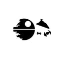 AT Walker Ground Battle Ship Vinyl Art Sticker Star Wars Easter Egg Decals Death Star Decal X Wing Stickers Car Window Decor