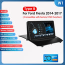Hizpo Smart Car Systems Radio for Ford Fiesta MK7 2009-2017 Car Multimedia GPS 2din Autoradio Wireless CarPlay Android Auto WIFI