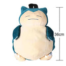 Cute Pokemon Backpack Kawaii Japanese Style Plush Bag Gengar Eevee Snorlax Backpack Schoolbag Cosplay Props Fashion Gifts