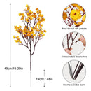 3Pcs Artificial Babys Breath Flowers Gypsophila Bouquets Stems for Winter Christmas New Year DIY Floral Arrangement Home Decor